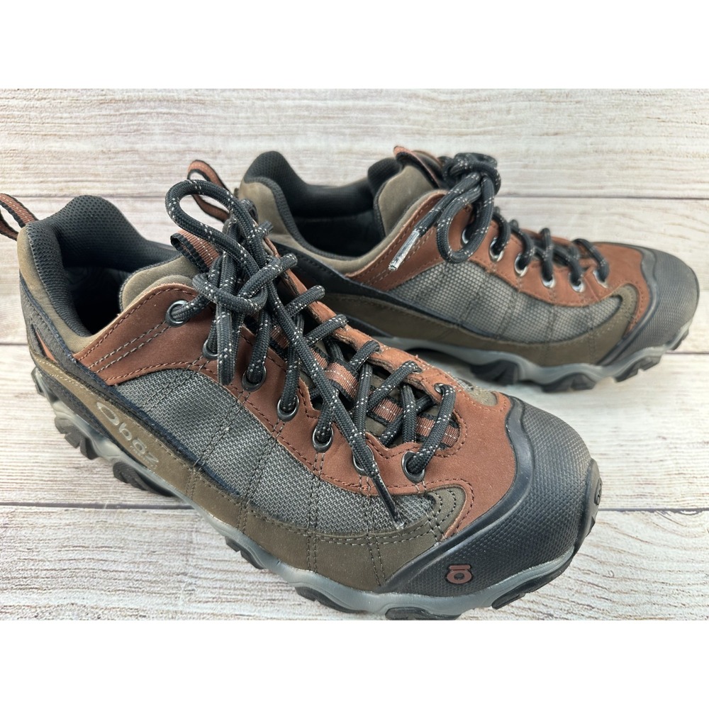 Oboz Men's Earth Firebrand II B-Dry Low Top Leather Lace Up Hiking Shoes Size 9